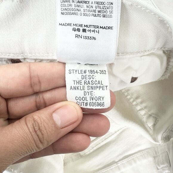 Mother The Rascal Ankle Snippet Jeans Size 30 In Sexy Just Walked Into Town - Picture 14 of 15